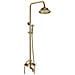 Miscelatore doccia, Blackswan, tipo M27.2, modello oro lucido, misura 20 cm - Foto miniatura 1
