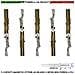 Contatti Magnetici Ottone Ad Incasso Sensore Reed Uscita Nc 5 Pezzi Collegamento 4 Fili Tensione Transito Max 100 V 10 - Foto miniatura 1