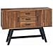 Supporto TV Naturale 110 x 30 x 75 cm Legno di teak solido - Foto miniatura 1