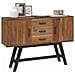 Supporto TV Naturale 110 x 30 x 75 cm Legno di teak solido - Foto miniatura 3