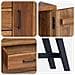 Supporto TV Naturale 110 x 30 x 75 cm Legno di teak solido - Foto miniatura 9