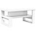 Tavolino da salotto Bianco 90 x 50 x 40 cm Legno multistrato - Foto miniatura 1