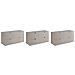 | Mobile sottolavabo 120 cm - Beige Mat - Mobili da bagno - Mobili da bagno - Mobile sottolavabo - Piano di lavoro marrone - Foto miniatura 6