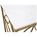 Consolle Star Marble In Ferro E Resina Effetto Marmo - 120 X 40 X H 80 Cm - Foto miniatura 2