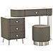 Consolle Trucco Vkh23-grigio-legno-120x40x75 Cm - Foto miniatura 1