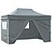 Tenda Party Antracite 280 x 410 x 315 cm Tessuto Oxford - Foto miniatura 1