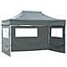 Tenda Party Antracite 280 x 410 x 315 cm Tessuto Oxford - Foto miniatura 3