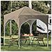 Tenda per feste a pop-up 194 x 194 x 245 cm Crema - Foto miniatura 2