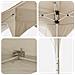 Tenda per feste a pop-up 194 x 194 x 245 cm Crema - Foto miniatura 9