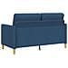 Divano con Storage Blu 152 x 78 x 87 cm Poliestere - Foto miniatura 5