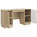 Scrivania Rovere Sonoma 142,5 x 50 x 75 cm Legno ingegnerizzato - Foto miniatura 3