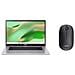 Chromebook 315 CB315-8H-88G3 + Mouse wireless MediaTek Kompanio Kompanio 540 39,6 cm (15.6") Full HD 4 GB DDR5-SDRAM 64 GB eMMC Wi-Fi 6E (802.11ax) ChromeOS Italiano Argento - Foto miniatura 1