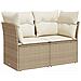 Set di divani 5 pz Beige e Bianco Crema - Foto miniatura 7