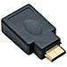 adattatore hdmi 19pin type-a femmina a hdmi mini type-c maschio, pin dorati - Foto miniatura 1