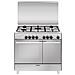Cucina Elettrica UR965MI 4 Fuochi Gas Forno Elettrico Classe A Dimensioni 90x60 Colore Inox Serie Unica - Foto miniatura 5