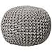Pouf Poggiapiedi In Tessuto Grigio Chiaro 50 X 35 Cm Conrad - Foto miniatura 26