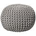 Pouf Poggiapiedi In Tessuto Grigio Chiaro 50 X 35 Cm Conrad - Foto miniatura 31