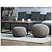 Pouf Poggiapiedi In Tessuto Grigio Chiaro 50 X 35 Cm Conrad - Foto miniatura 22