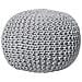 Pouf Poggiapiedi In Tessuto Grigio Chiaro 50 X 35 Cm Conrad - Foto miniatura 37