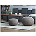 Pouf Poggiapiedi In Tessuto Grigio Chiaro 50 X 35 Cm Conrad - Foto miniatura 32