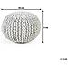 Pouf Poggiapiedi In Tessuto Grigio Chiaro 50 X 35 Cm Conrad - Foto miniatura 14