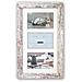 S. r. l. Nelson 6 3Q Cornice portafoto in Legno, in Legno, per 3 X Immagine Formato 13 x 18 cm, Colore: Marrone, Grigio - Foto miniatura 1