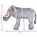 Elefante in Peluche in Piedi Grigio XXL - Foto miniatura 3