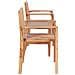 Set Da Bistrò 3 Pz In Legno Massello Di Teak - Foto miniatura 5