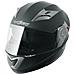 Casco Modulare Apribile Moto Touring Sport Visiera Parasole Nero Opaco S - Foto miniatura 2