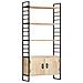 Libreria A 4 Livelli 80x30x180 Cm In Legno Massello Di Mango - Foto miniatura 1