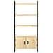 Libreria A 4 Livelli 80x30x180 Cm In Legno Massello Di Mango - Foto miniatura 3