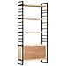 Libreria A 4 Livelli 80x30x180 Cm In Legno Massello Di Mango - Foto miniatura 5