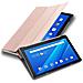 Custodia Tablet Per Lenovo Tab M10 (10.1"" Zoll) In Oro Rosa Pastello - Copertura Protettiva Molto Sottile Di Similpelle In Stile Libro Senza Auto Wake Up E Funzione Stand - Foto miniatura 1