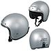 Casco Moto Jet Omologato Ece 22-05 Argento Custom Scooter Naked Style Tg. S - Foto miniatura 1