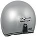 Casco Moto Jet Omologato Ece 22-05 Argento Custom Scooter Naked Style Tg. S - Foto miniatura 3