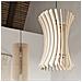 Lampada A Sospensione In Filo Di Legno Naturale E27 - Foto miniatura 8