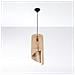 Lampada A Sospensione In Filo Di Legno Naturale E27 - Foto miniatura 9