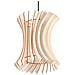 Lampada A Sospensione In Filo Di Legno Naturale E27 - Foto miniatura 1