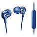 Cuffie con microfono, Stereofonico, 3.5 mm (1/8") , Interno orecchio, Blu, Cablato, Intraurale - Foto miniatura 1