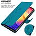 Cadorabo Custodia Compatibile Con Xiaomi Redmi Note 7 In Blu Fiore - Coperchio Protettivo In Design Floreale Con Chiusura Magnetica, Funzione Stand E Slot Per Carte - Foto miniatura 4