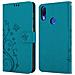 Cadorabo Custodia Compatibile Con Xiaomi Redmi Note 7 In Blu Fiore - Coperchio Protettivo In Design Floreale Con Chiusura Magnetica, Funzione Stand E Slot Per Carte - Foto miniatura 7