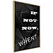 Poster - When? - Cornice Dorata - 40 X 60 Cm - Foto miniatura 1