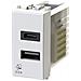 4b. v14. usb. 30 Presa Usb Da Muro 3 Ampere Compatibile Con Vimar Plana Bianca - Foto miniatura 1