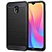 Custodia B-case Tpu Silicone Cover Case Per Xiaomi Redmi 8a Carbon Metal Black - Foto miniatura 1