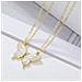 Collana Con Ciondolo A Farfalla, Confezione Da 2 Gold - Foto miniatura 3