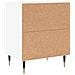 Comodini 2 Pz Bianchi 40x30x50 Cm In Legno Multistrato - Foto miniatura 7