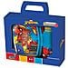 Set Borraccia Da 380 Ml E Sandwich Box Blu Per Bambini In Plastica Spiderman Con Banda Antiscivolo E Chiusura Di Sicurezza - Foto miniatura 2