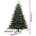 Albero Natale Artificiale Incernierato Con Pigne E Bacche 210cm - Foto miniatura 9