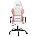 Sedia Da Gaming Bianco E Rosa In Similpelle - Foto miniatura 2