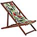 Set Di 2 Sedie A Sdraio Legno Acacia Scuro Motivo Tucani Multicolore Anzio - Foto miniatura 3